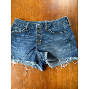 Universal thread women's high rise shortie button down cutoff jean shorts 2/26